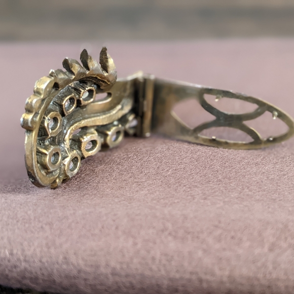 ⚡SOLD⚡Circa 1930s Vintage Eisenberg Original Jeweled Silver Tone Fur Clip - Picture 6 of 9